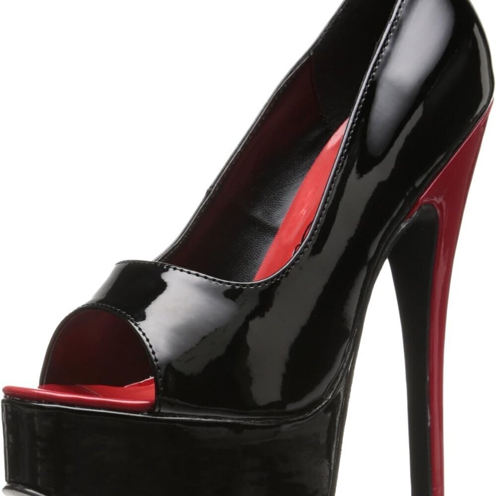 Women's Platform Pumps 12W Synthetic Heels 6.5 Inch Dress Shoe for Special Occas